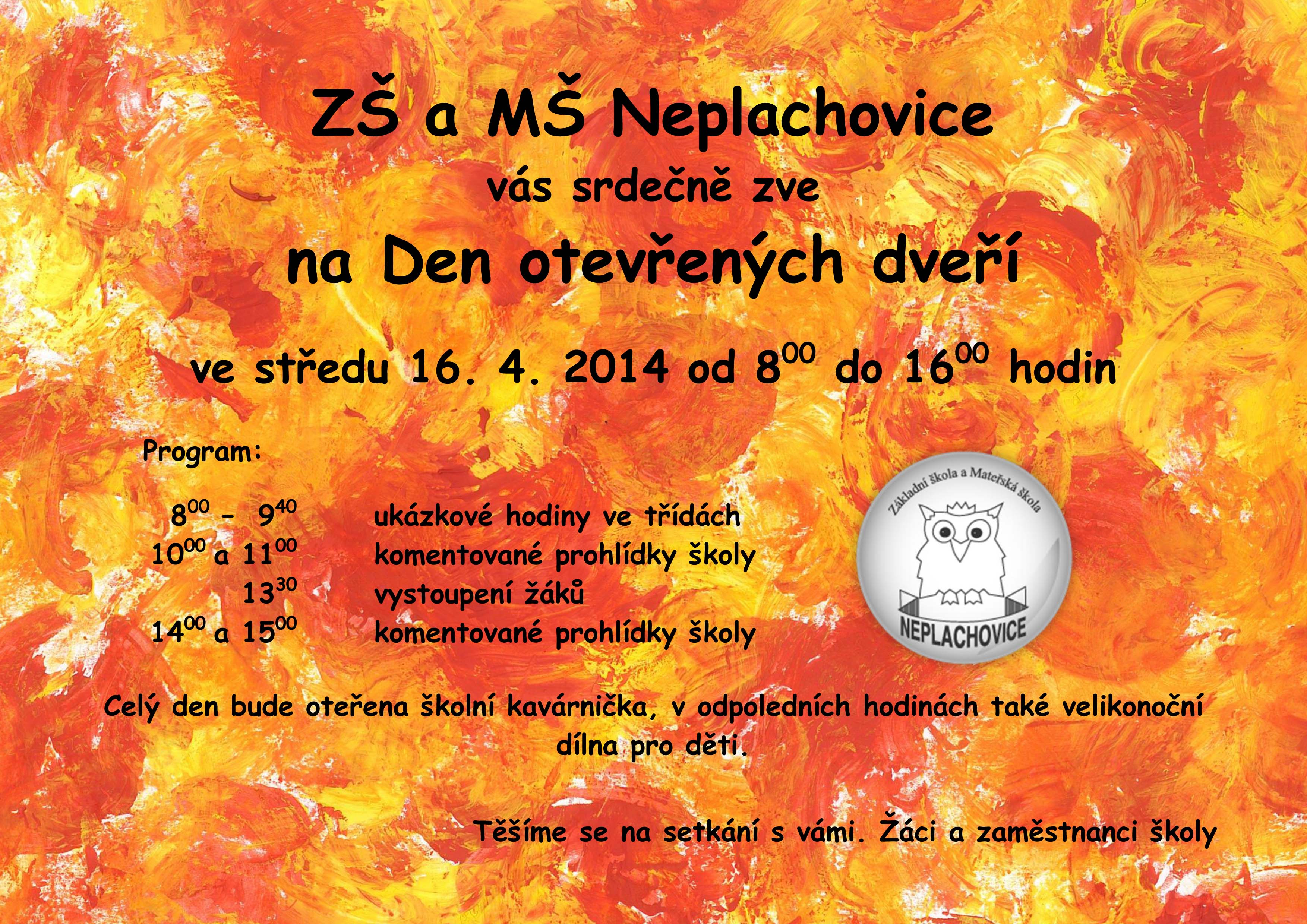  Pozvání na Den otevřených dveří