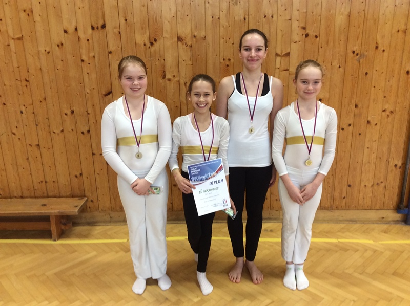 2. místo ve sportovní gymnastice