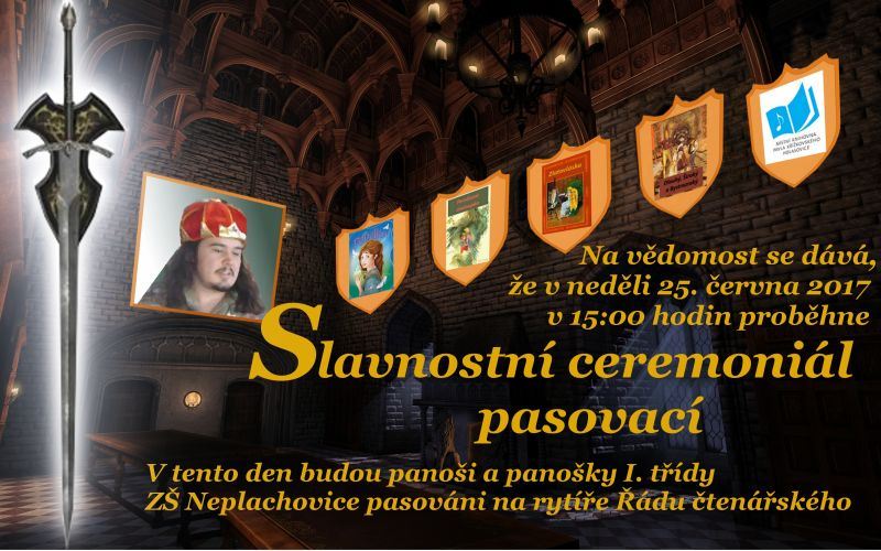 Pasování na rytíře Řádu čtenářského