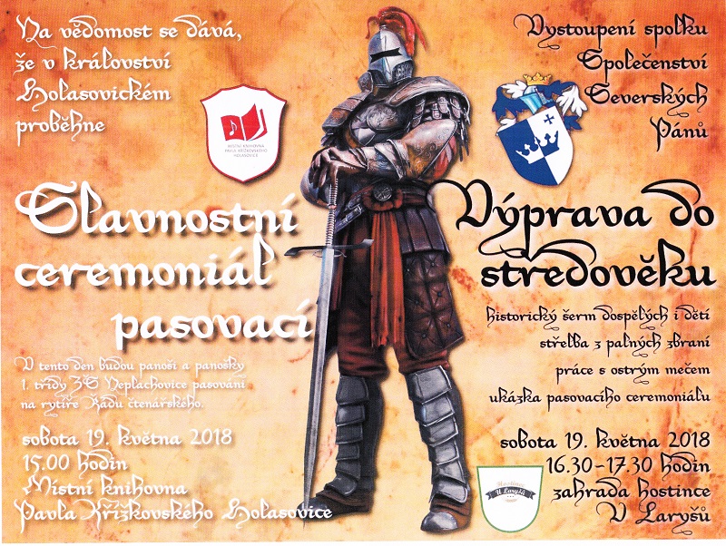 Pasování prvňáčků na rytíře Řádu čtenářského