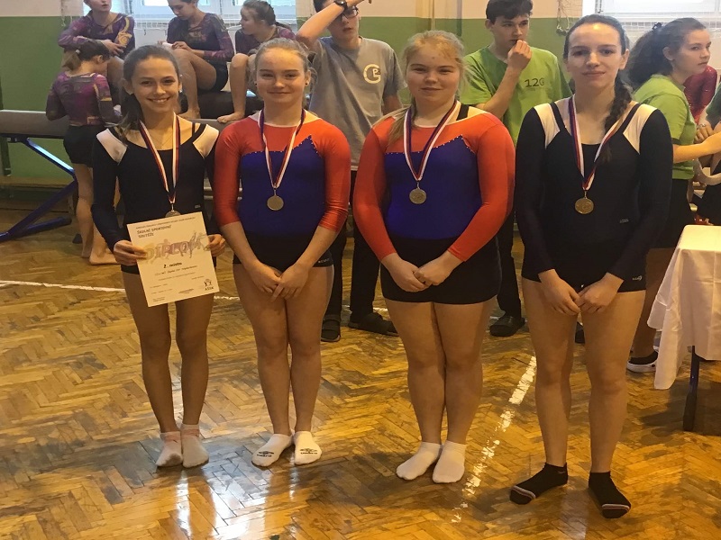 2. místo v krajském finále a senzační postup na republikové finále ve sportovní gymnastice