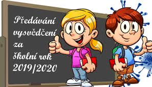Předávání vysvědčení 26. 6. 2020