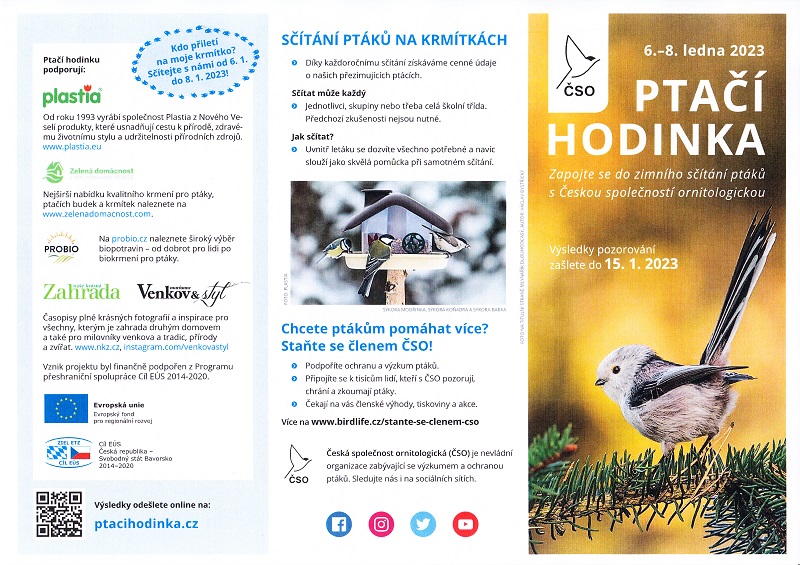 Ptačí hodinka 2023