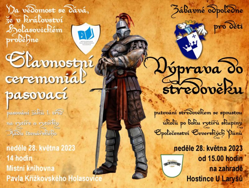 Putování za pohádkou - pasování na rytíře Řádu čtenářského