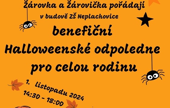 Benefiční Halloweenské odpoledne pro celou rodinu